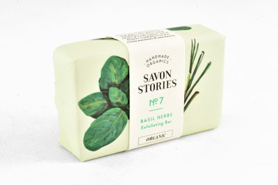 Ekologisk fast tvål vegansk raw handgjord basilika